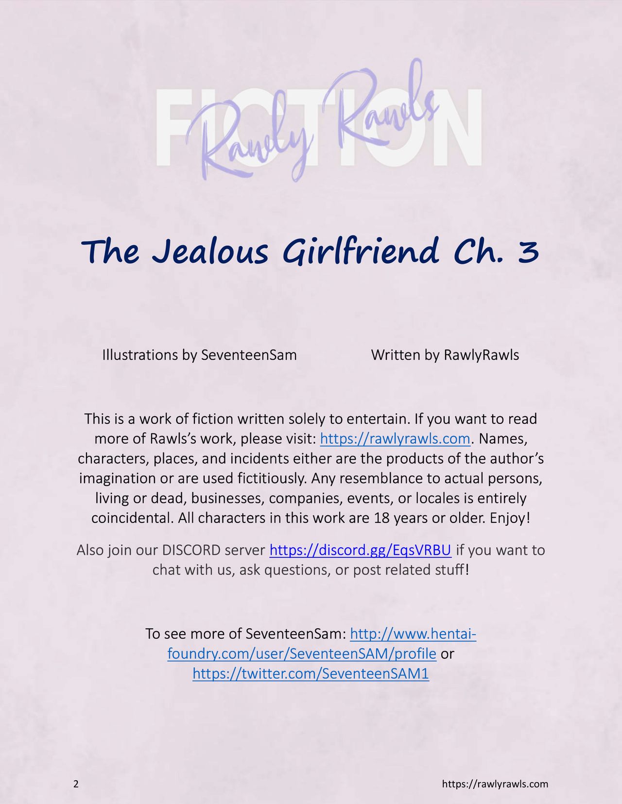 The Jealous Girlfriend Chapter 3: Rawly Rawls Fiction page 2 full