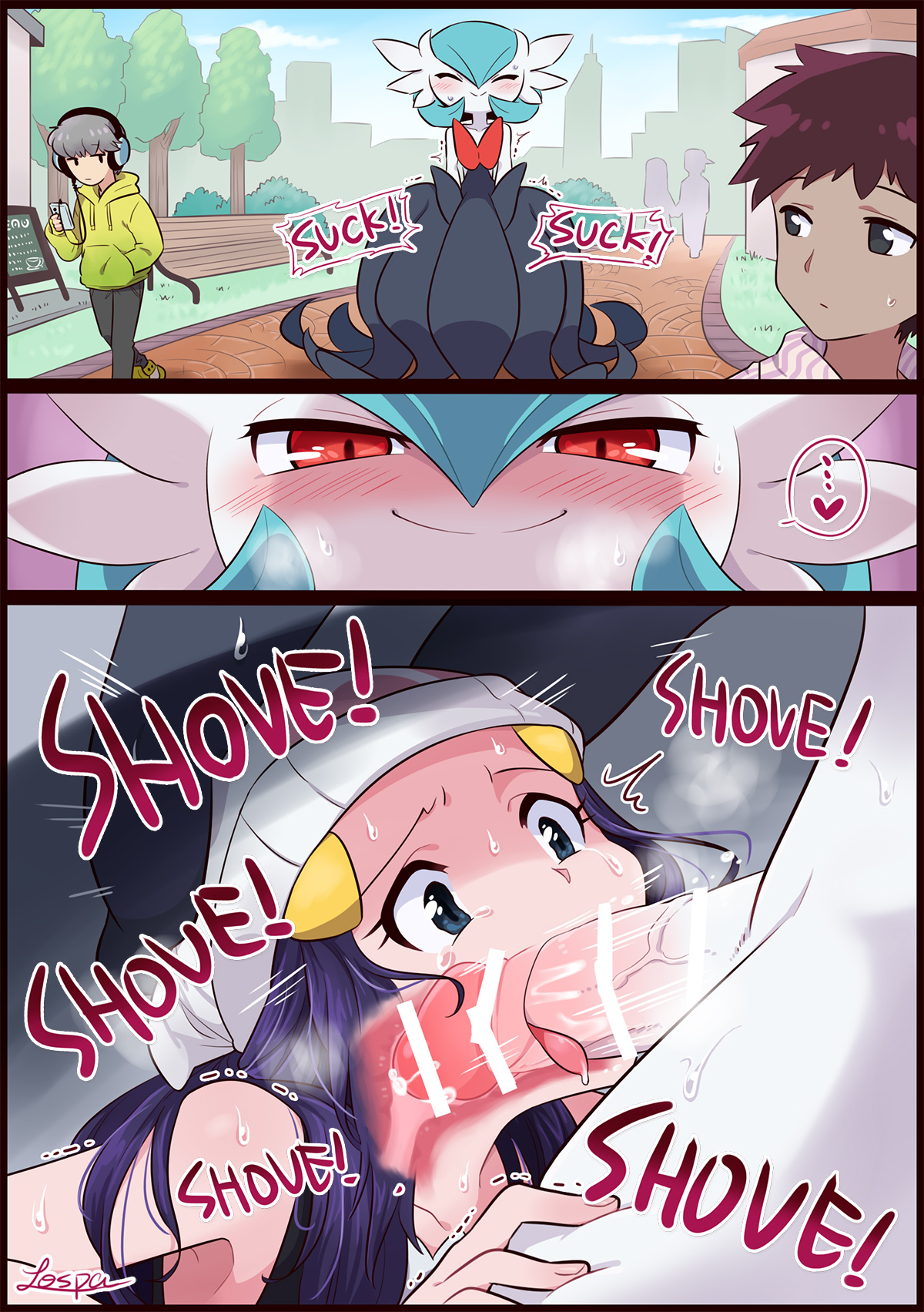 メガサーナイト×ヒカリ / Shiny Mega Gadevoir × Dawn page 1 full