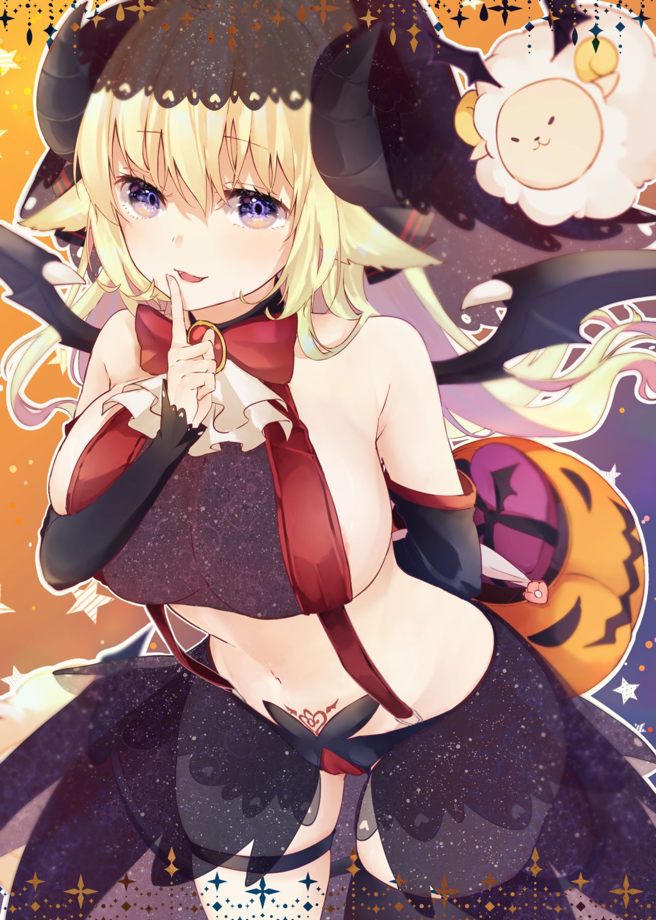 HAPPY HALLOWEEN！サキュバスの角巻わため page 1 full