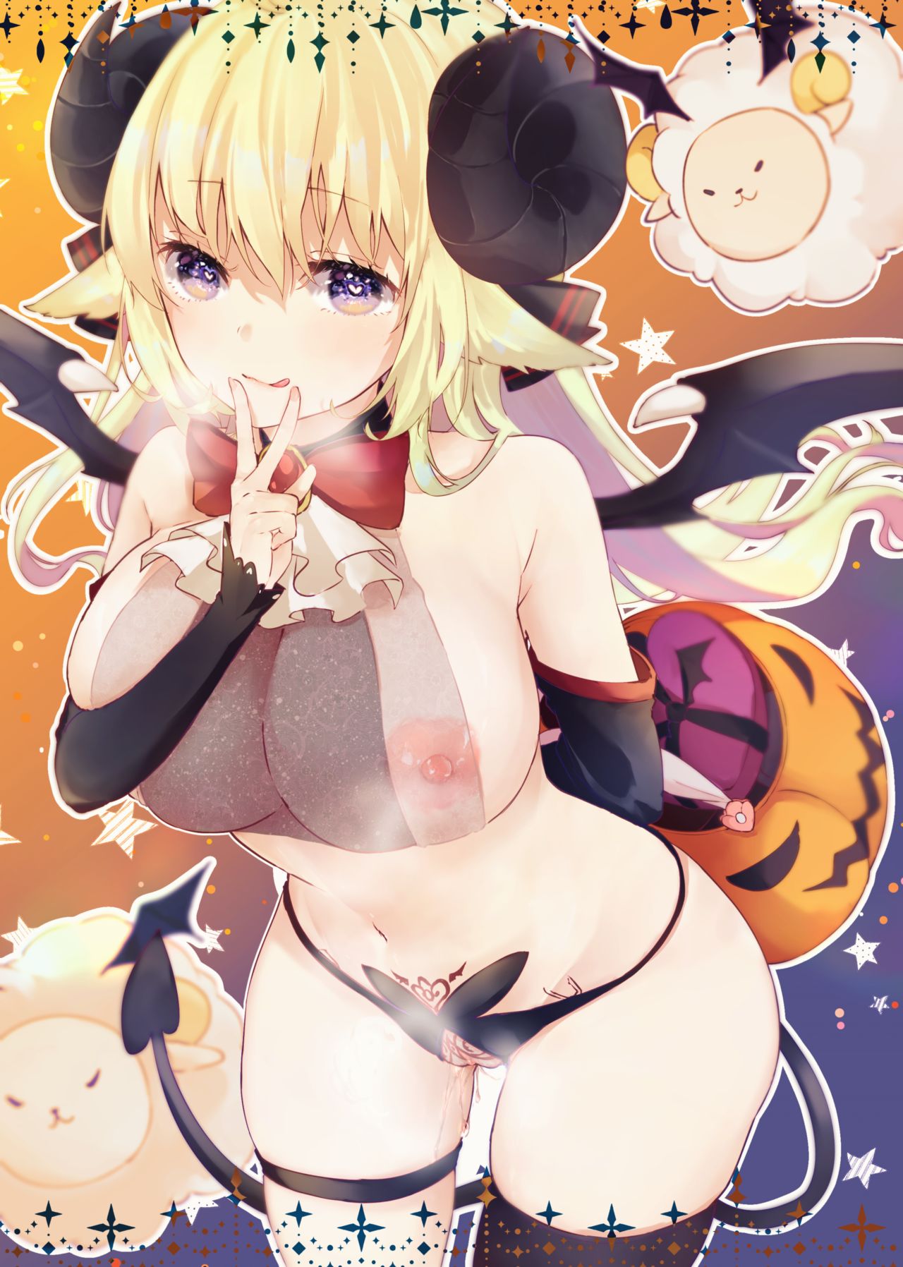 HAPPY HALLOWEEN！サキュバスの角巻わため page 4 full