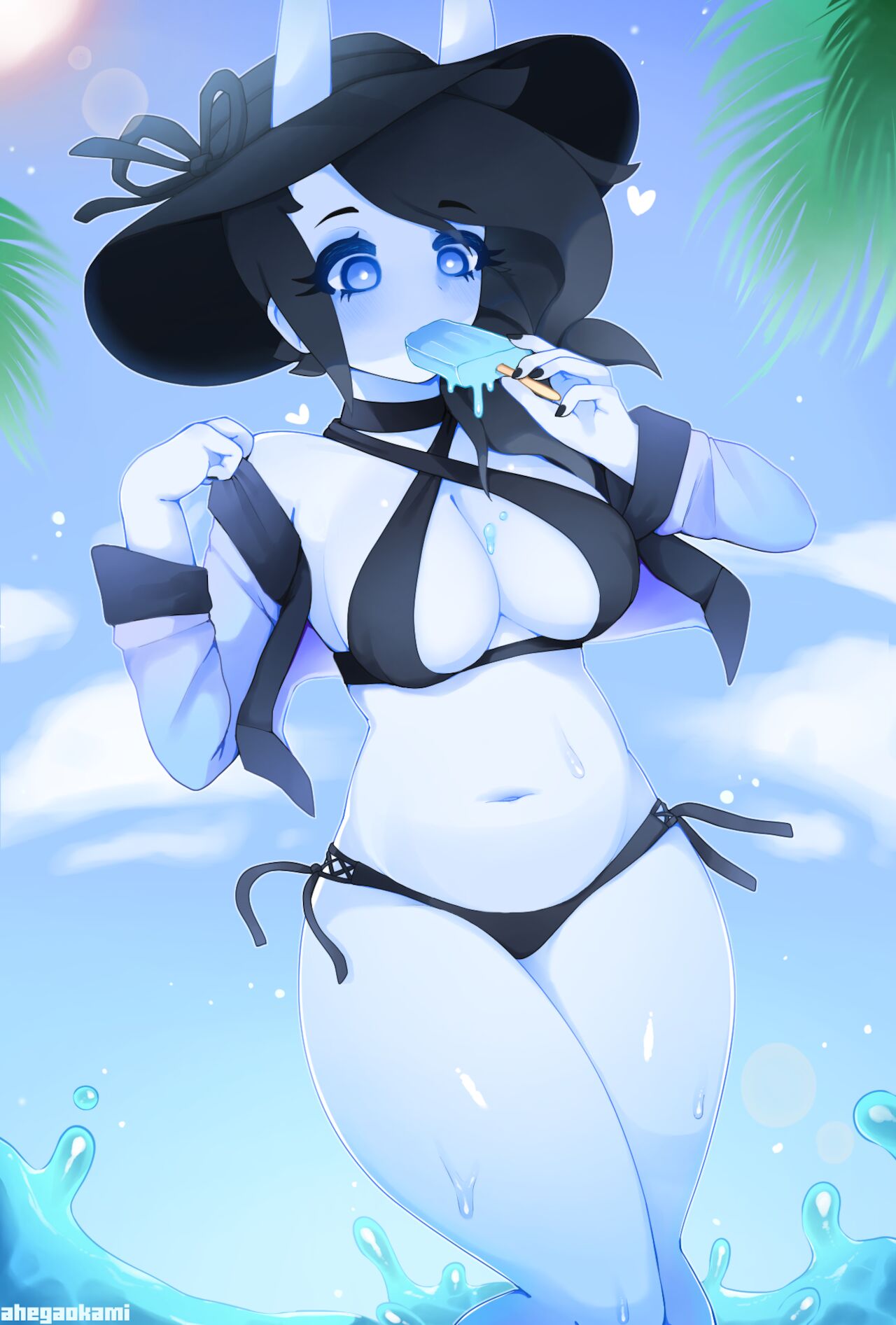 Spooky Having A Wardrobe Malfunction On The Beach page 1 full