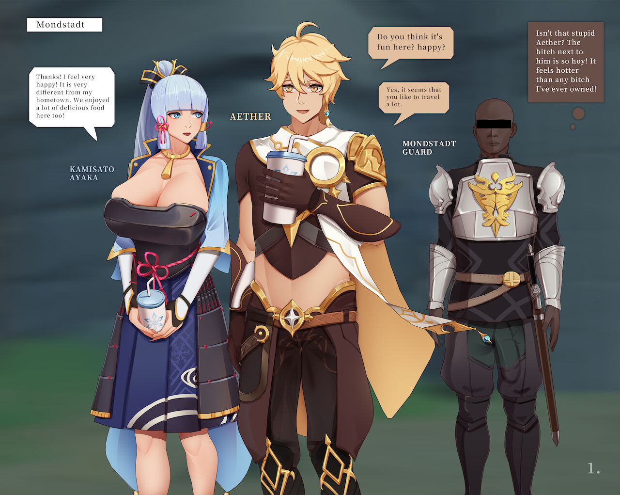 Aether and Kamisato's Emotional crisis page 3 full
