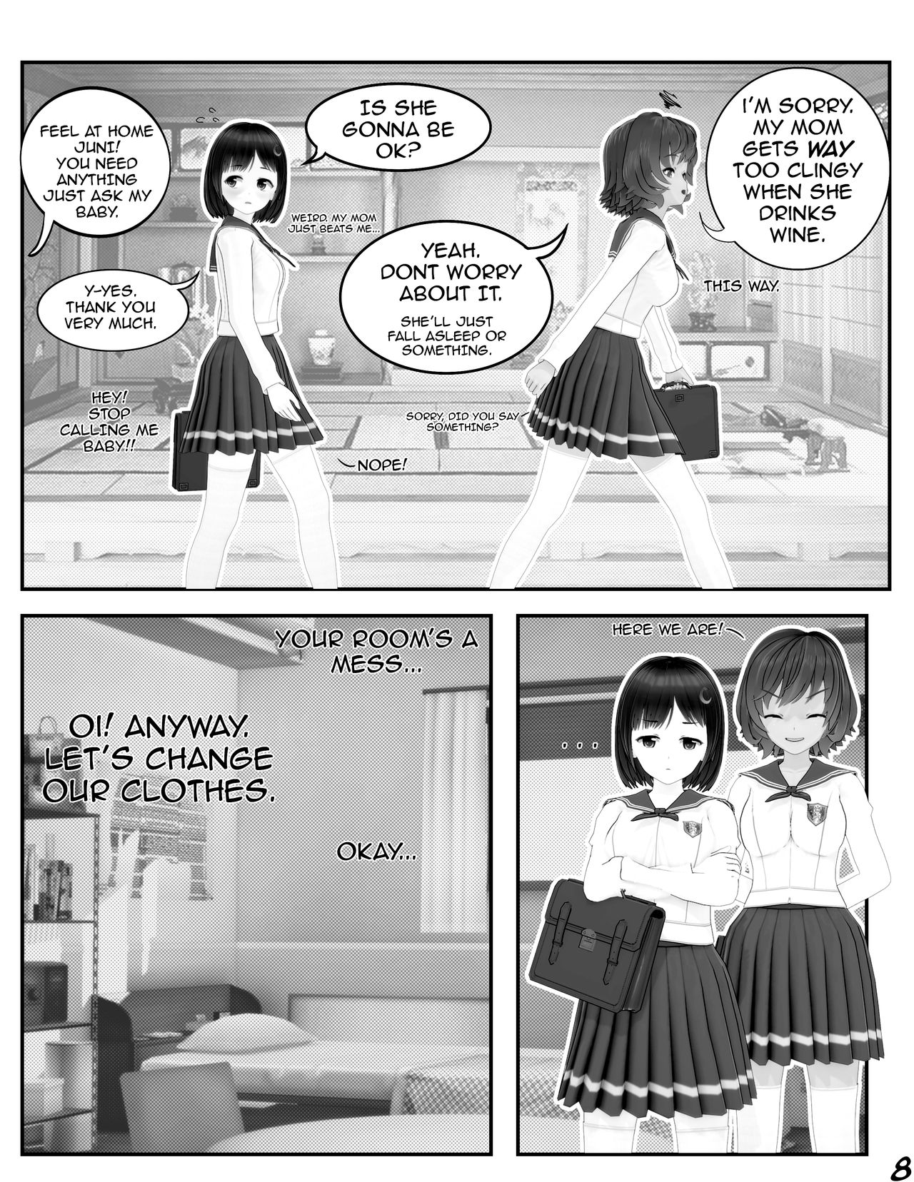 Sleepover at Hini's Ch. 1 page 10 full