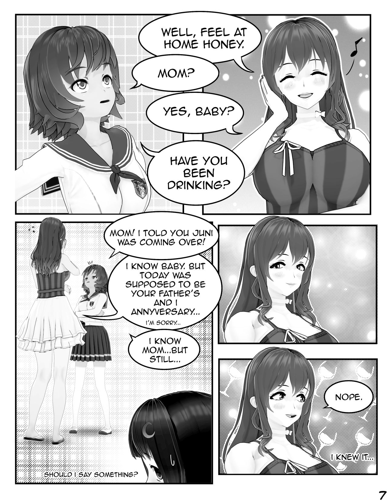 Sleepover at Hini's Ch. 1 page 9 full