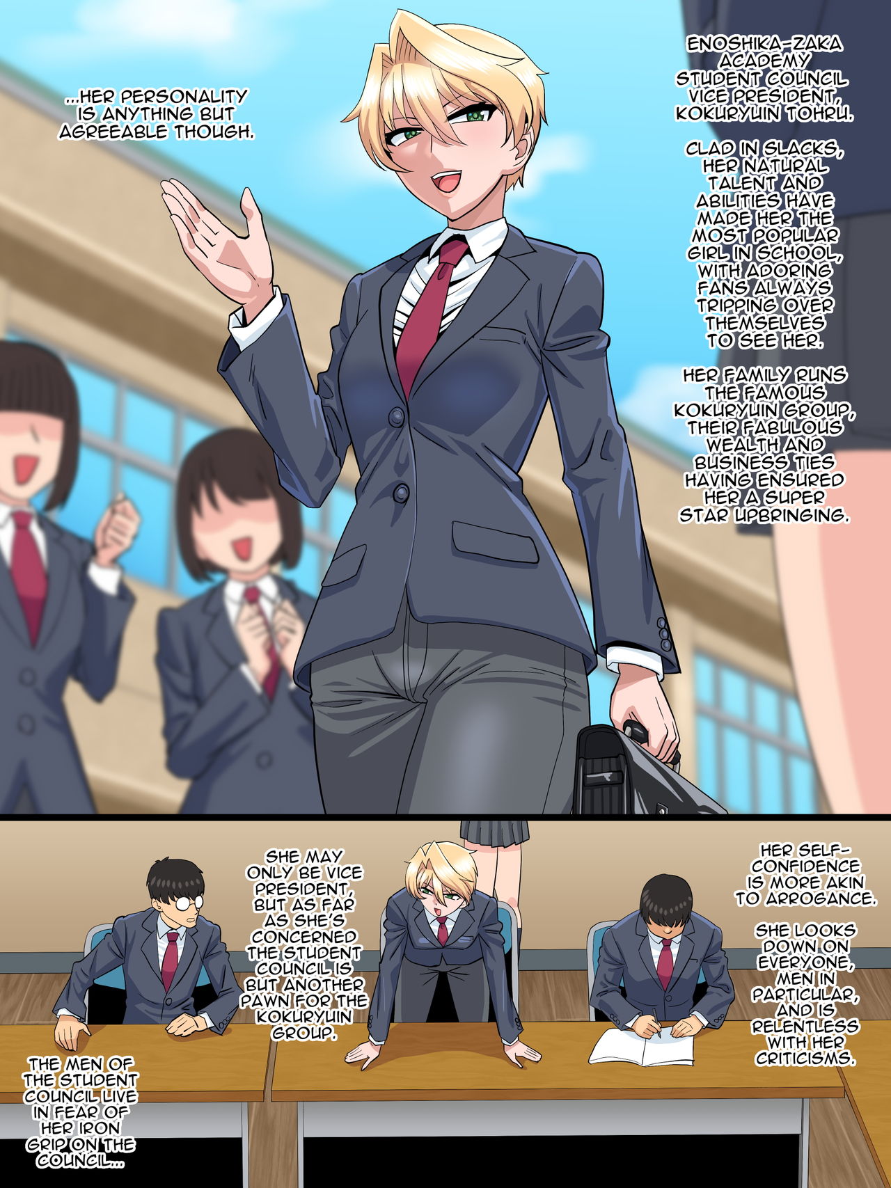 Inyoku Kaihou ~Bakunyuu Dansou Joshi no Maso Mesu Honshou~| Awakening the Slut ~A Reverse Trap With Fat Tits's True Masochistic Self~ page 2 full