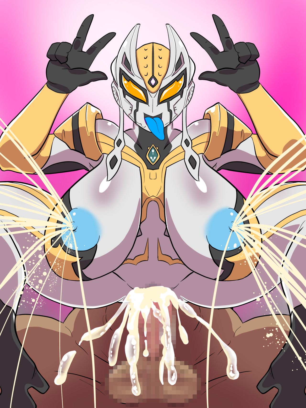 Inran senshi Carmeara-chuu dashi bukkake hounyou bonyuu funsha ahegao double peace page 5 full
