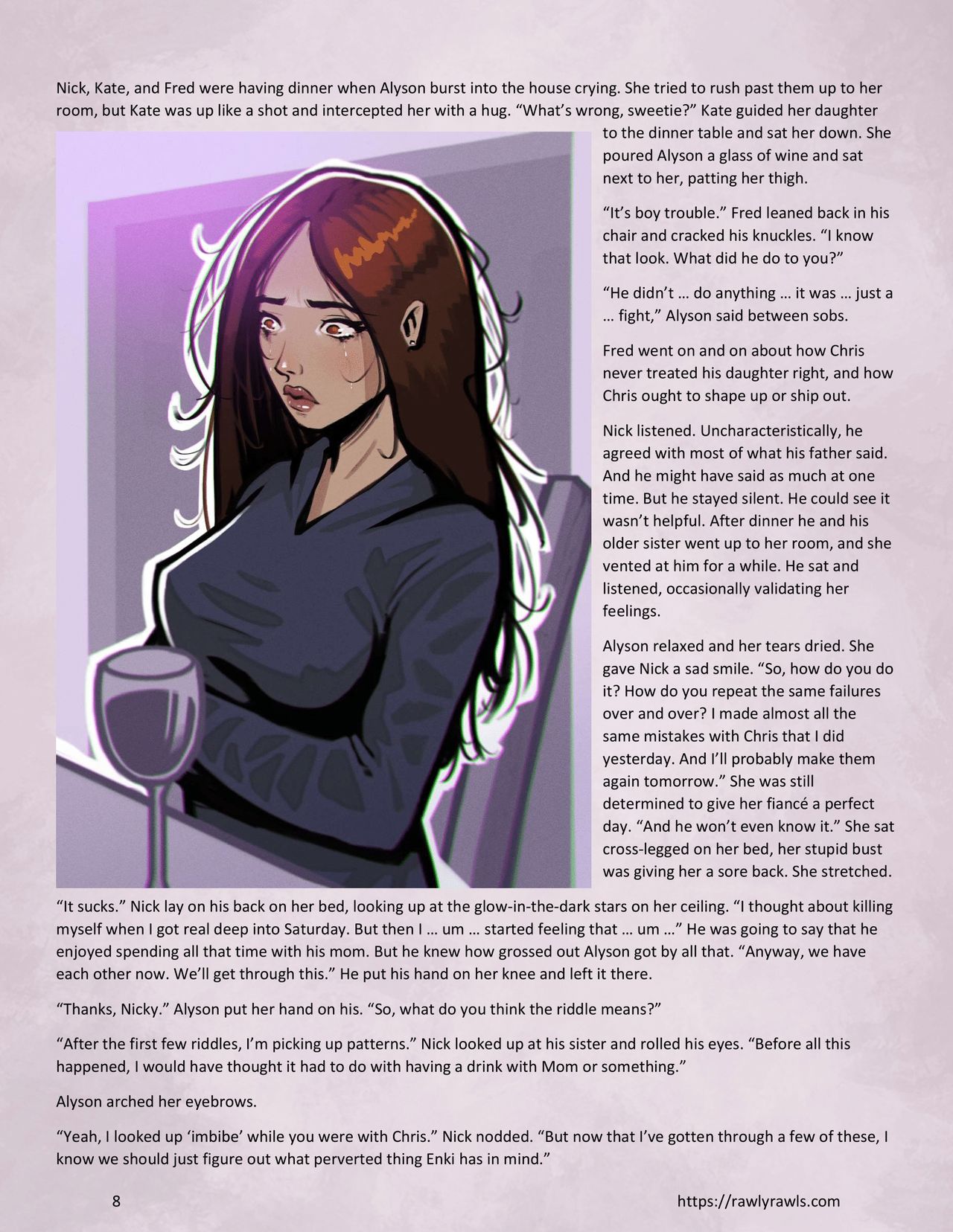 Enki's Puzzle Chapter 7: Rawly Rawls Fiction page 8 full