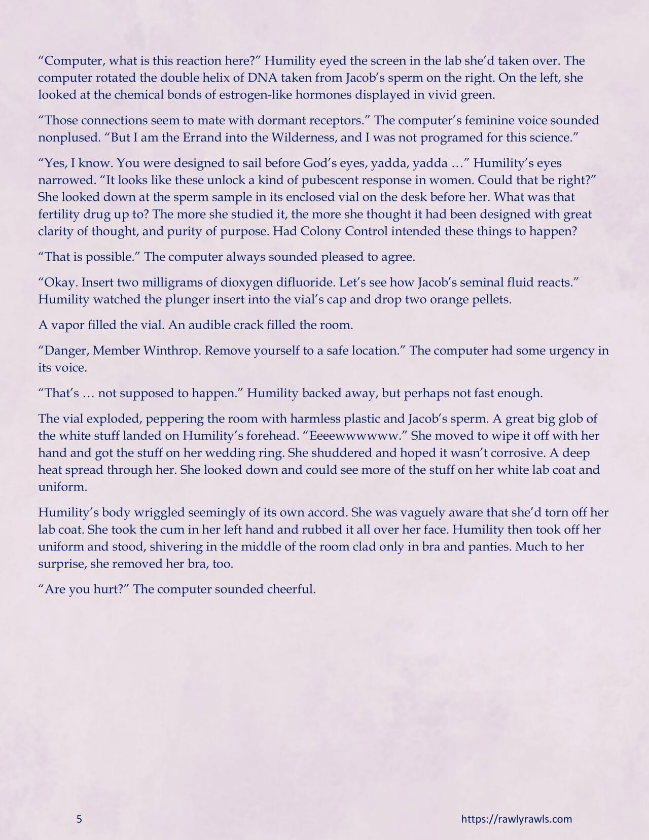Mothership Wilderness Chapter 5: Rawly Rawls Fiction page 5 full