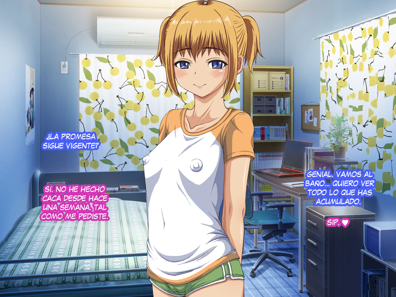 Imouto ni Ofuroba de Unchi o Saseru Ohanashi | Cuando le pedí a mi hermana que cagara en la bañera. page 3 full