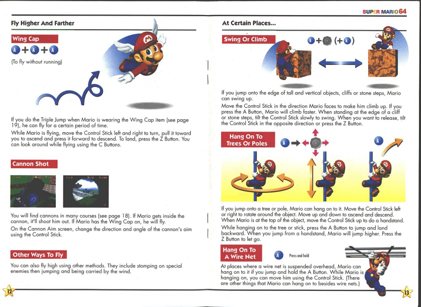 Mario 64 Manual page 8 full