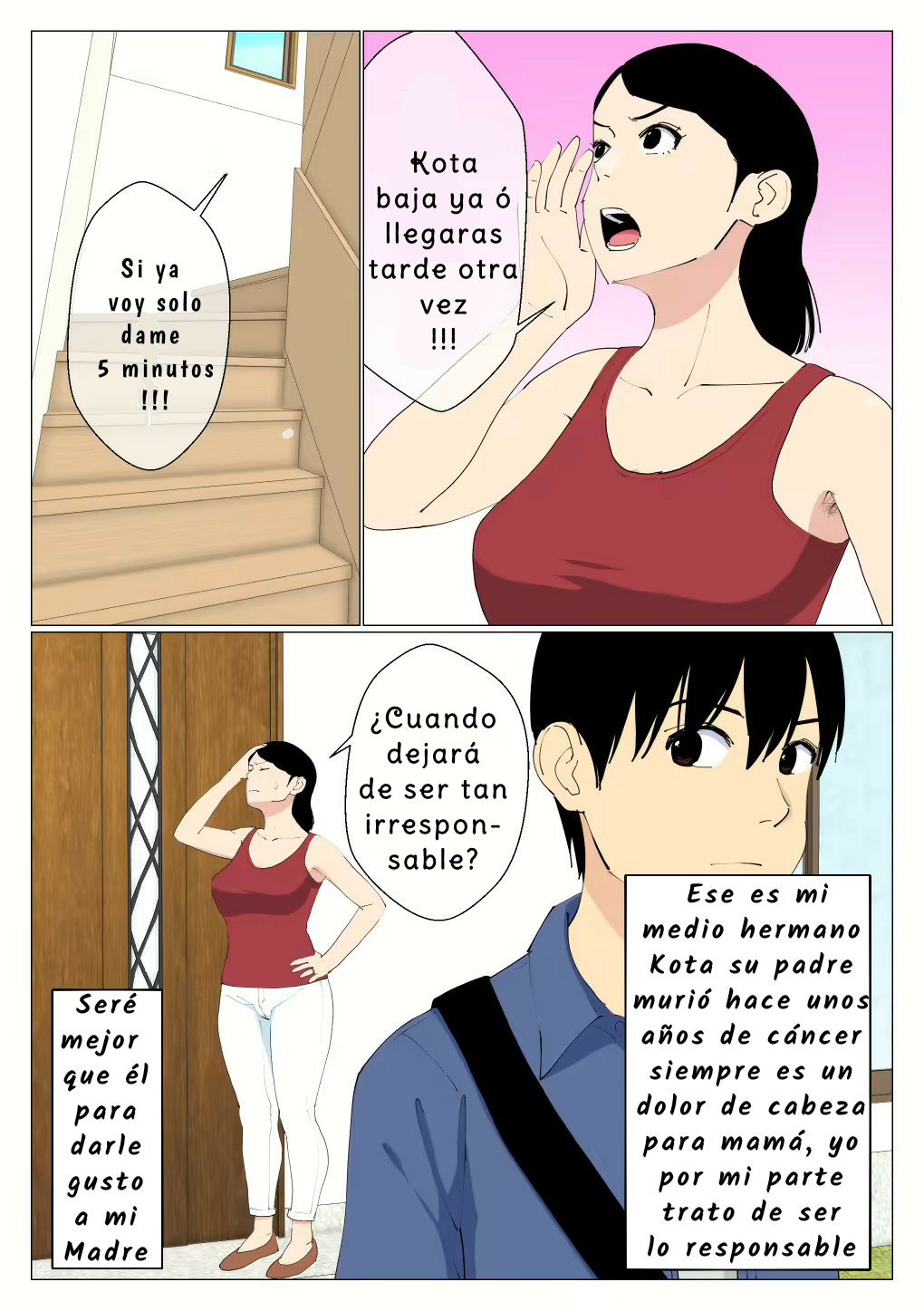 Deki no Warui Ani to Kaa-san ga Sex Shiteta Hanashi | Mi Madre y Mi Hermano page 3 full