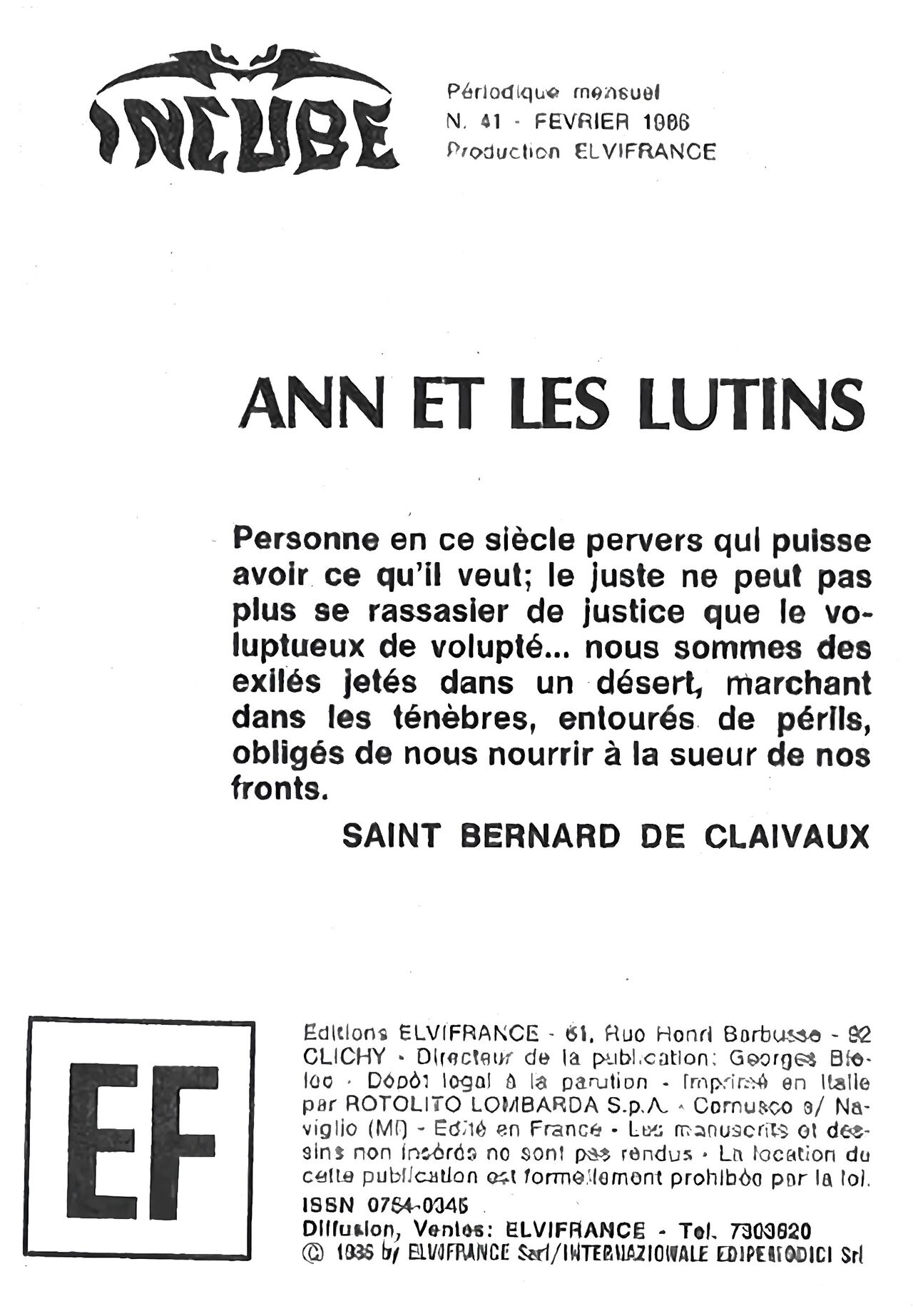 Incube 41a - Ann et les Lutins page 2 full