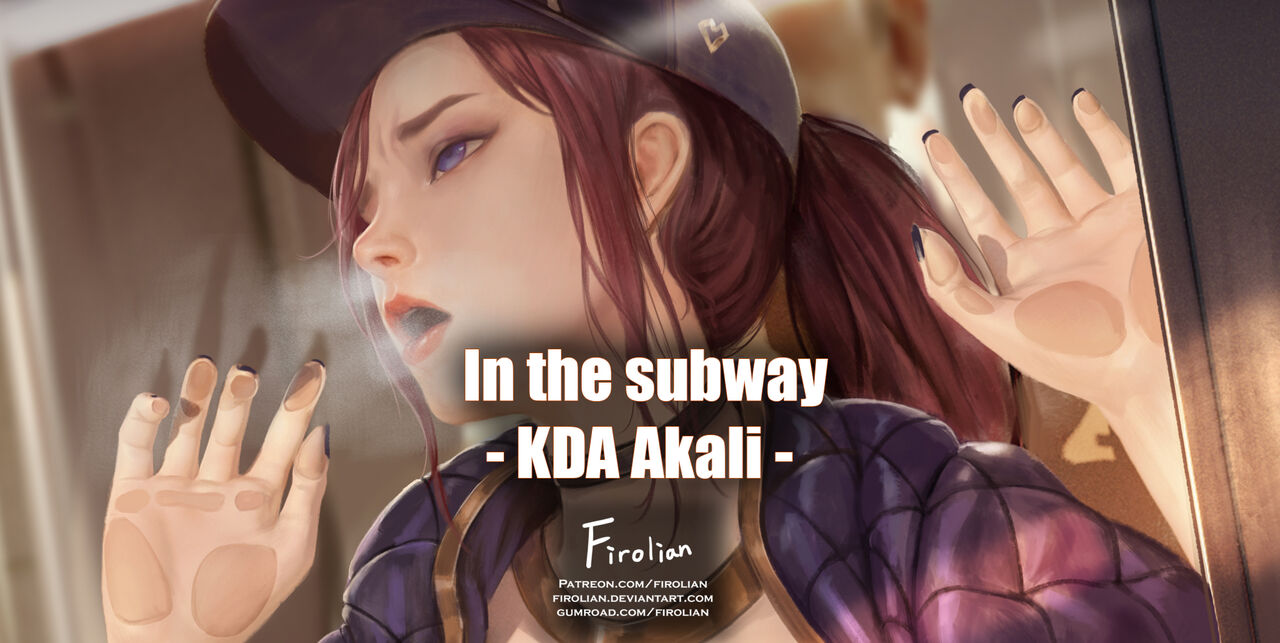 In the subway - KDA Akali page 1 full