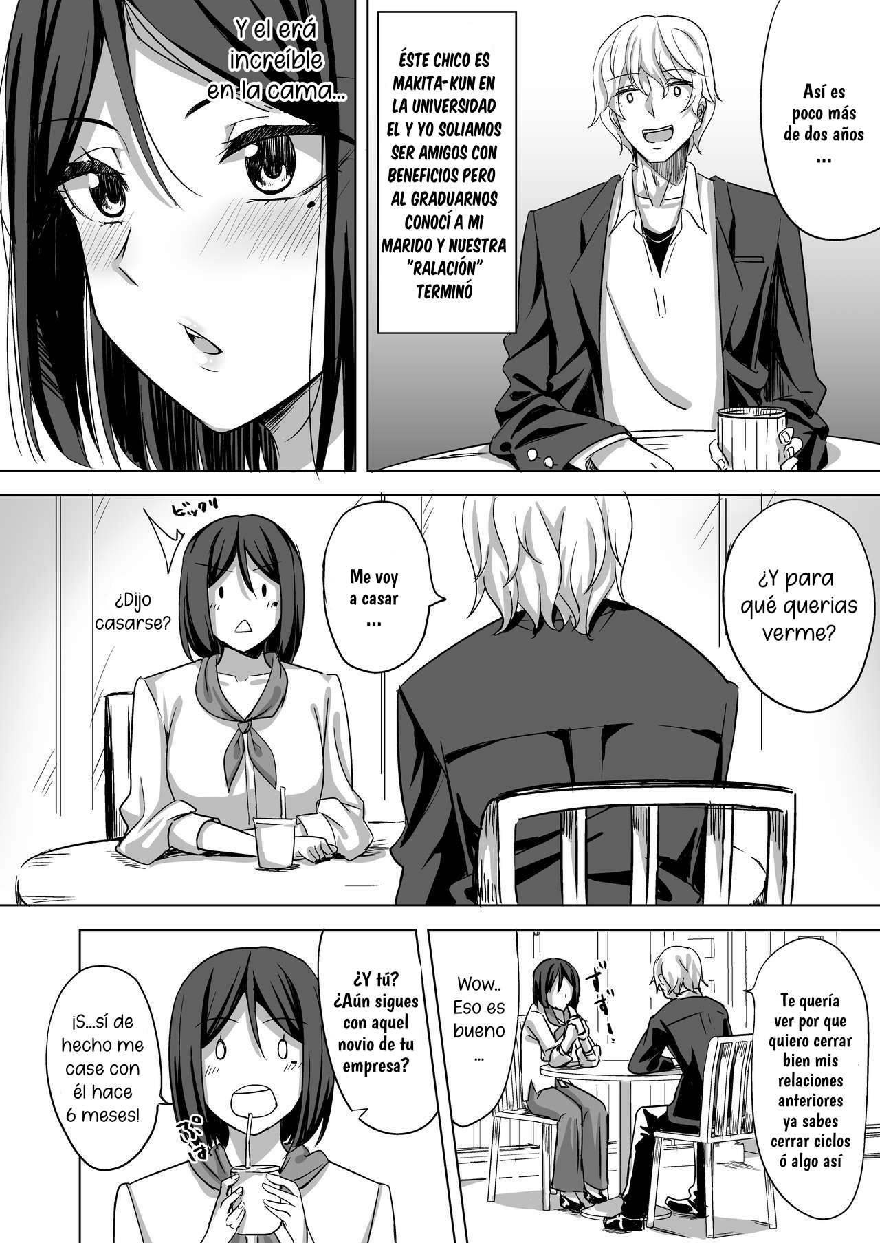 Inran Hitozuma no Uwaki Nikki ''Mukashi no SeFri'' | Esposa insatisfecha 01 page 6 full