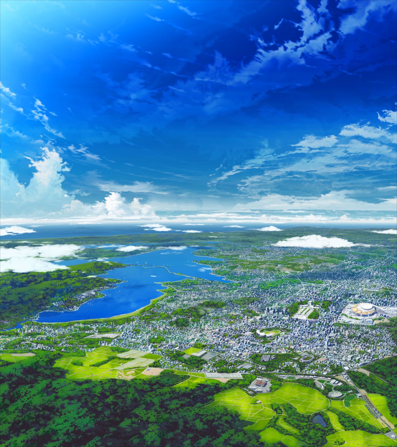 If My Heart Had Wings / Kono Oozora ni, Tsubasa o Hirogete - Backgrounds page 1 full