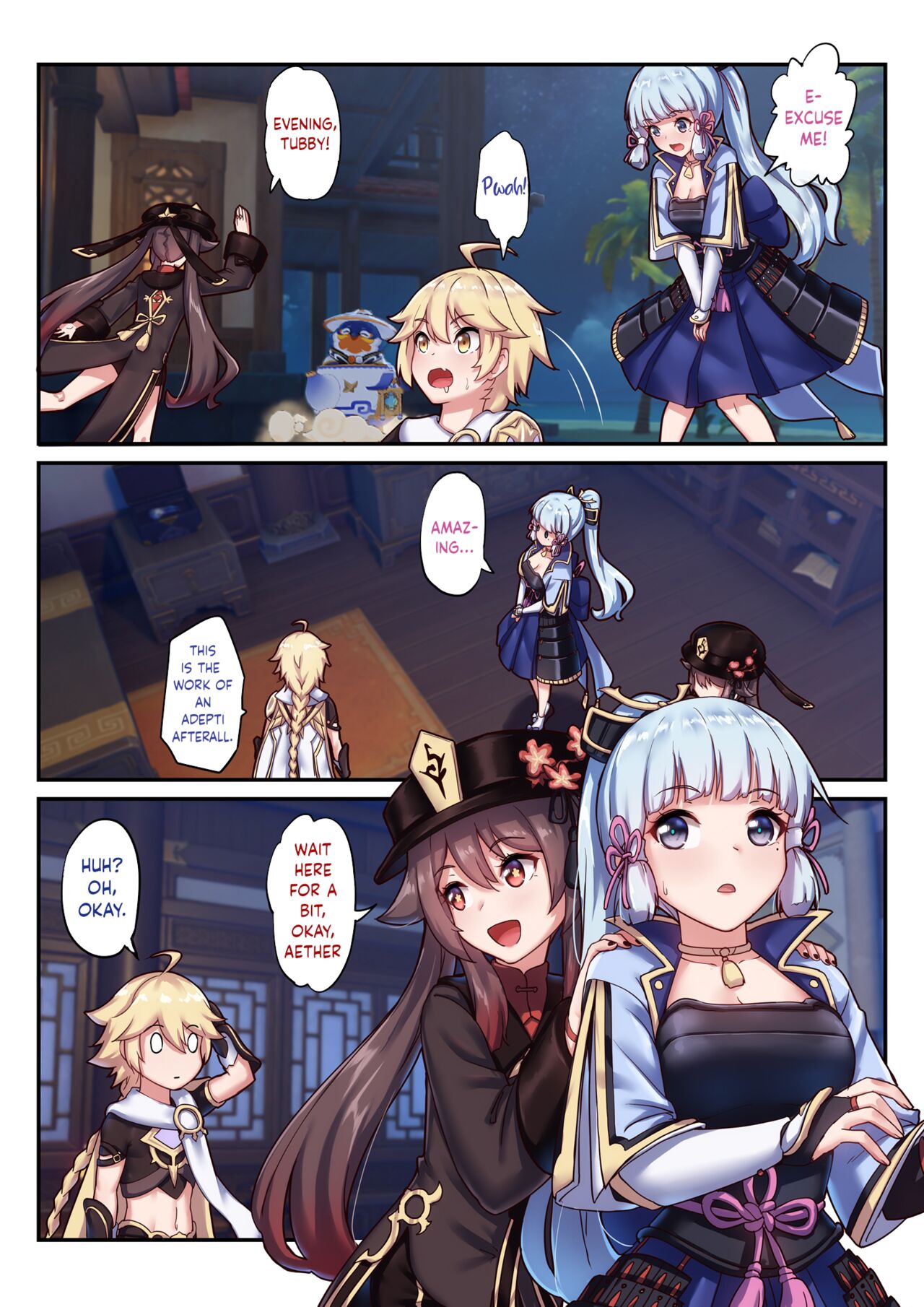 The Traveler's Wives Hu tao & Kamisato Ayaka page 1 full