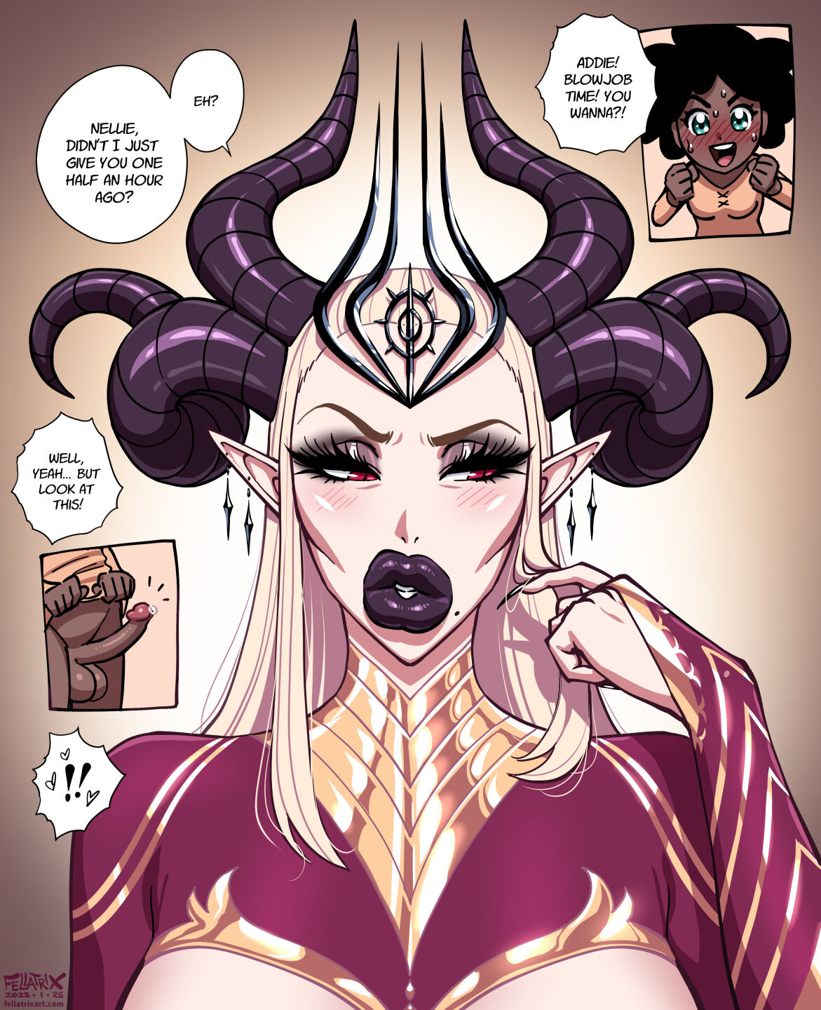 Nell & Addie Blowjob page 1 full