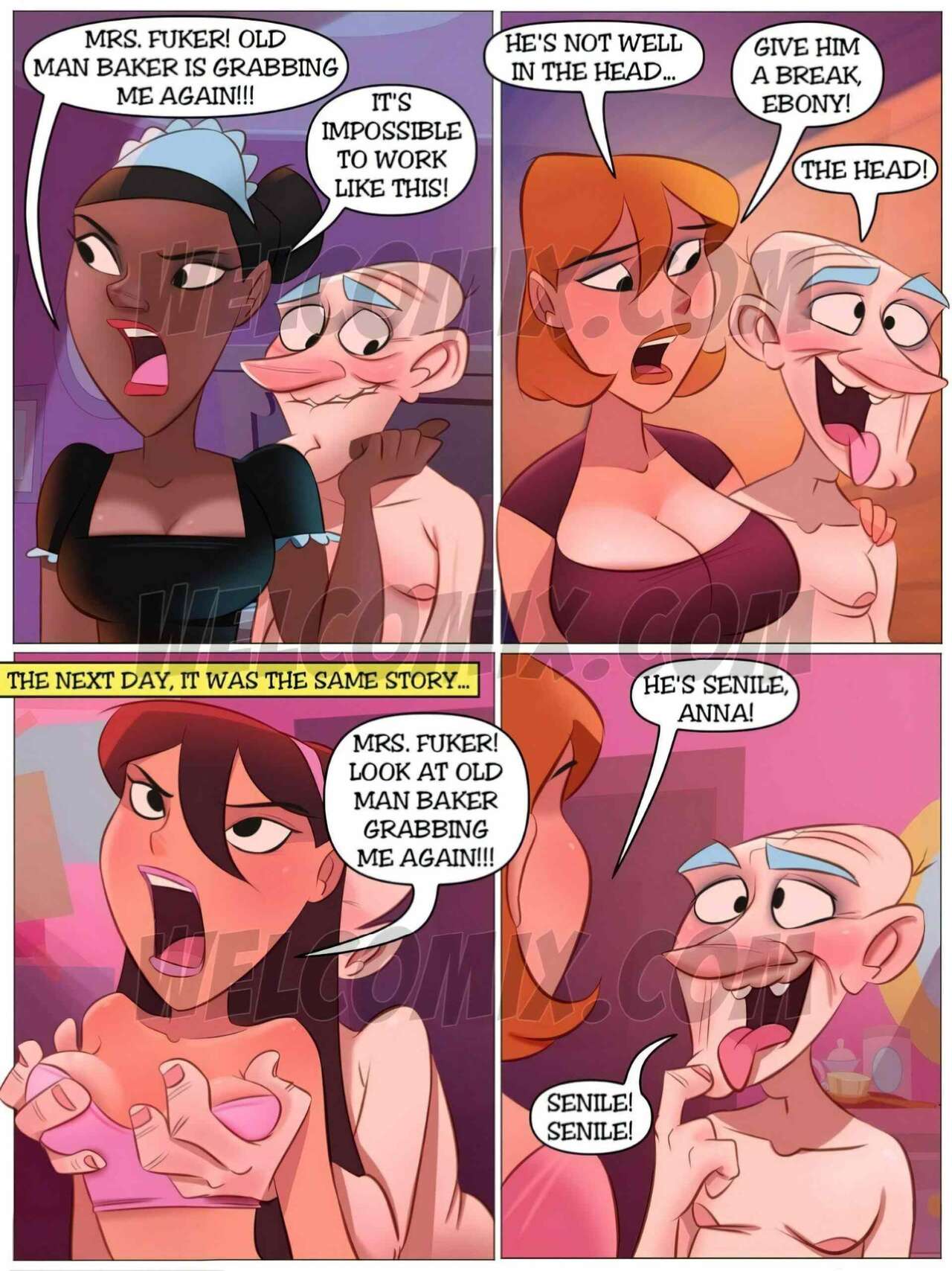 The Naughty Home – Old Man Baker Went Senile – Welcomix.com - english page 3 full