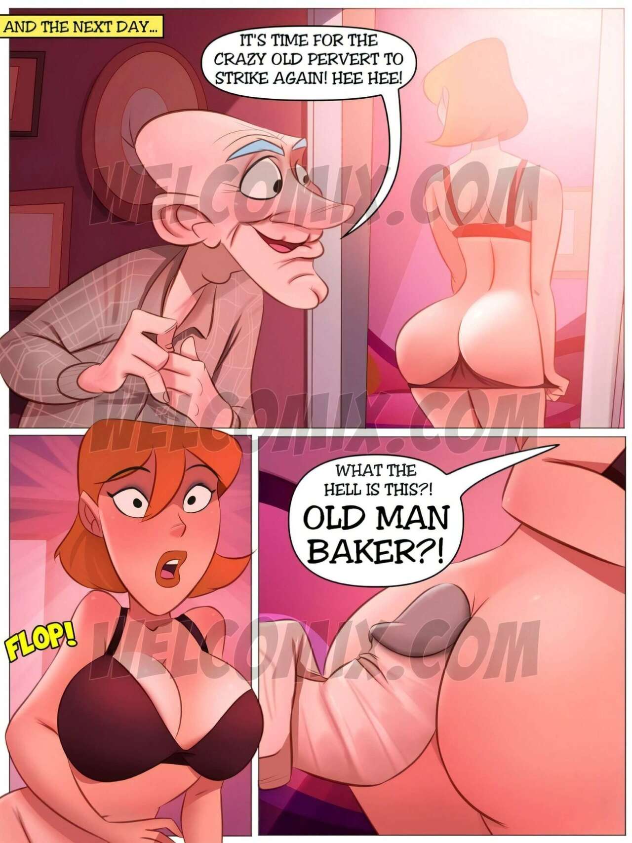 The Naughty Home – Old Man Baker Went Senile – Welcomix.com - english page 4 full