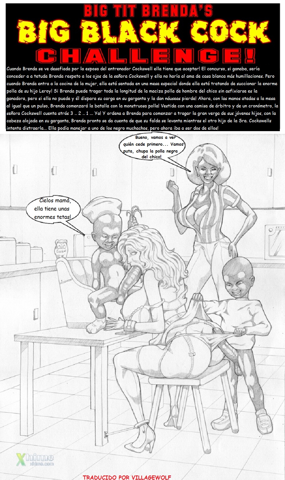 Tutoring the Twins! Big Tit Brenda page 8 full