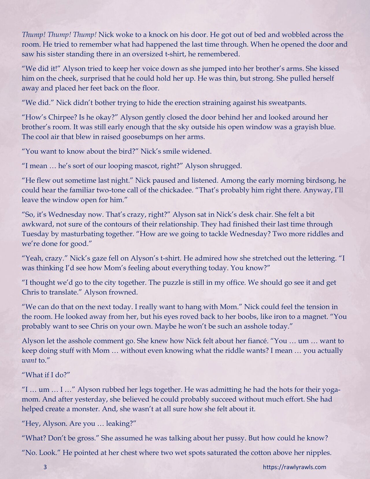 Enki's Puzzle Chapter 9: Rawly Rawls Fiction page 3 full