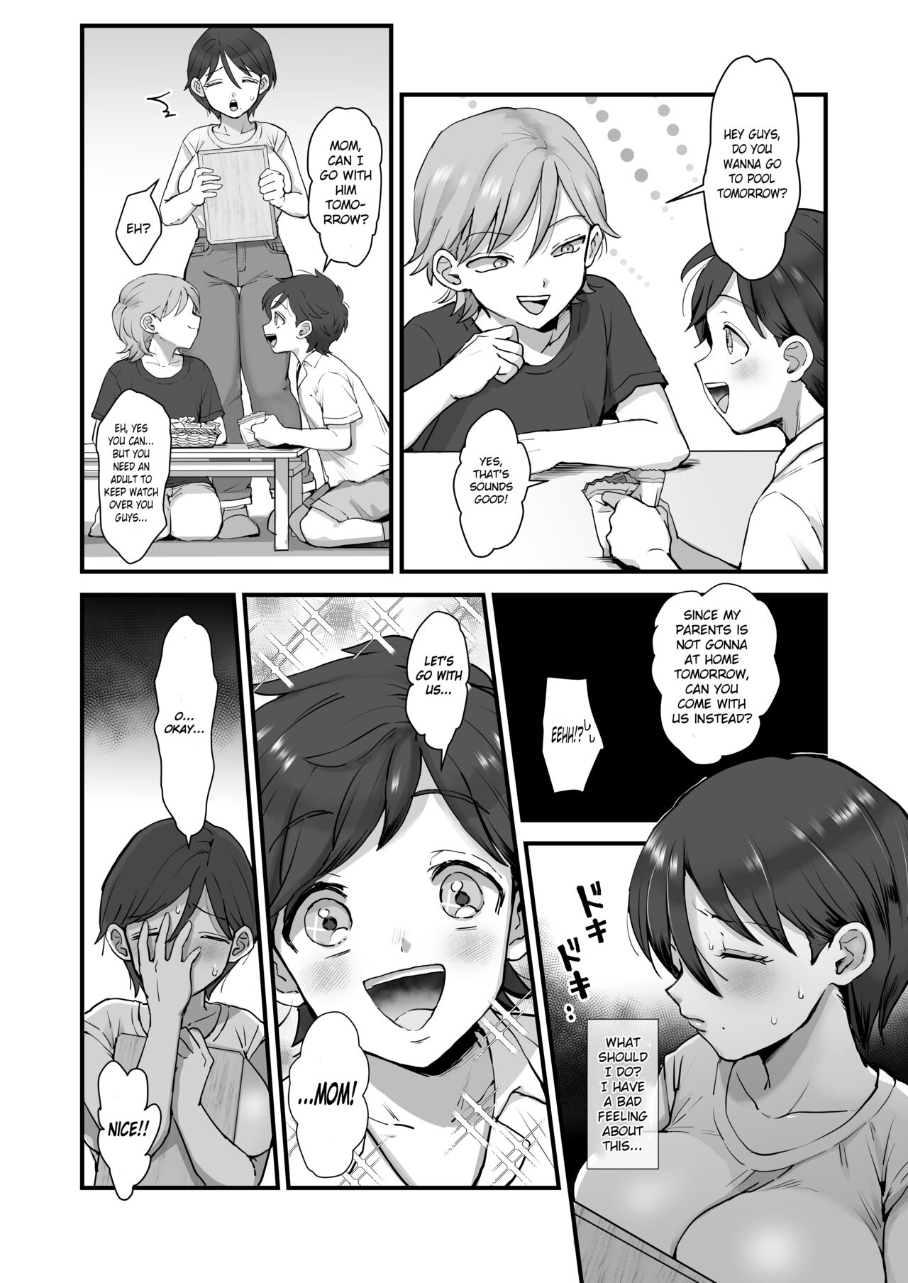 Zoku Hosome Ottori Kyonyuu Mama -A Narrow-Eyed Gentle Big-Breasted Mama 2 page 5 full