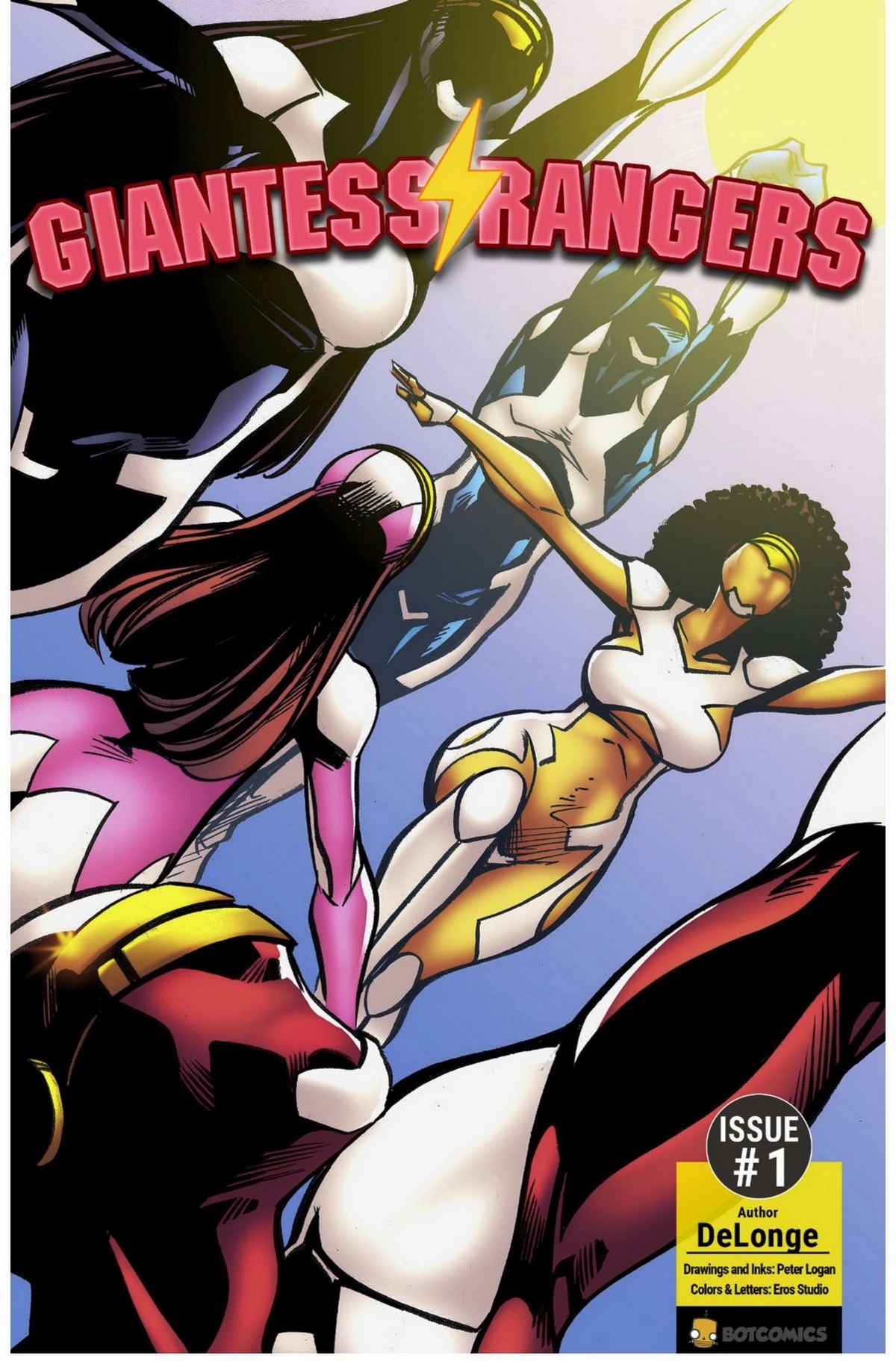 BotComics - Giantess Rangers page 1 full