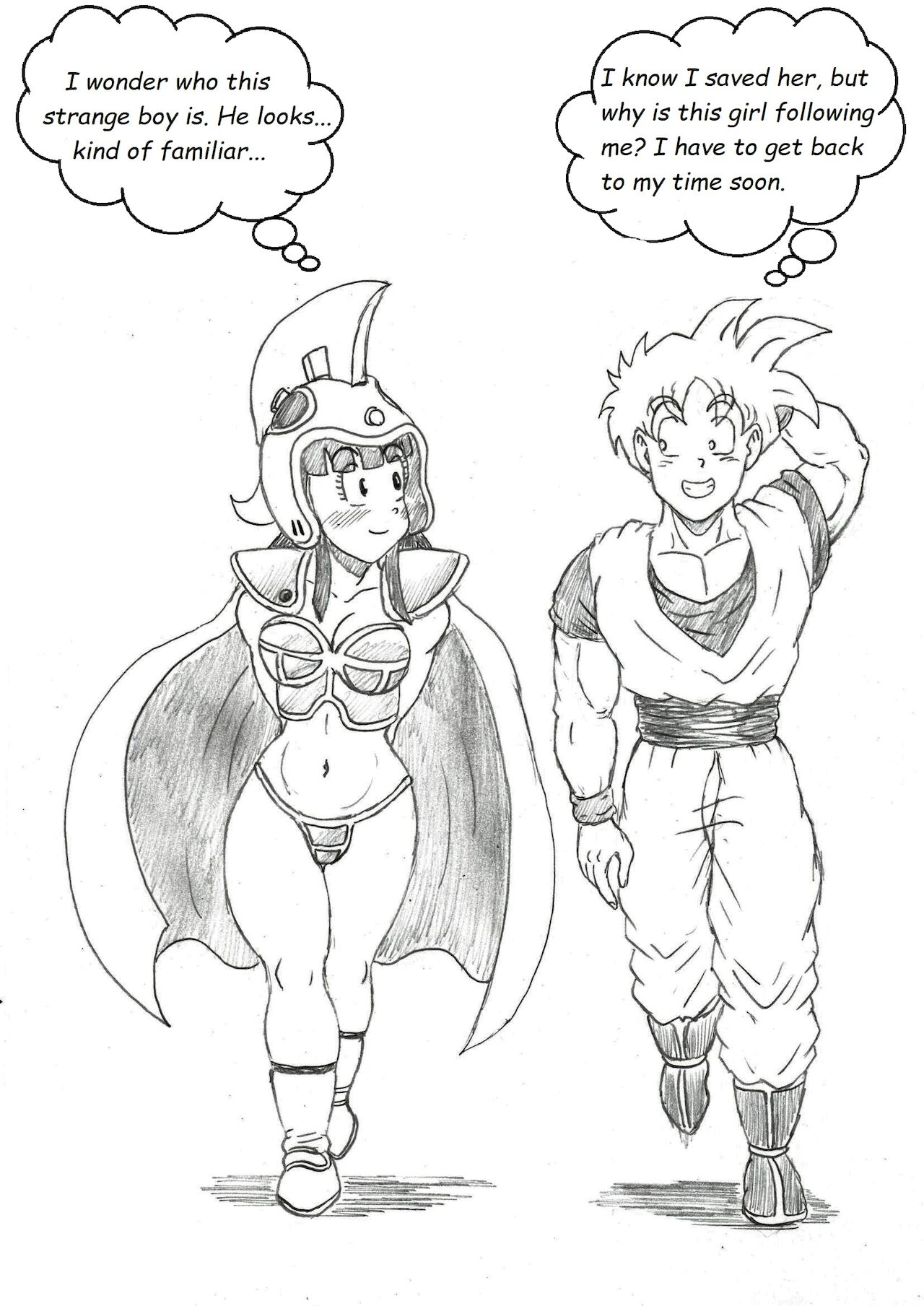 Past Crush: Teen Gohan X Princess Chi-Chi page 2 full