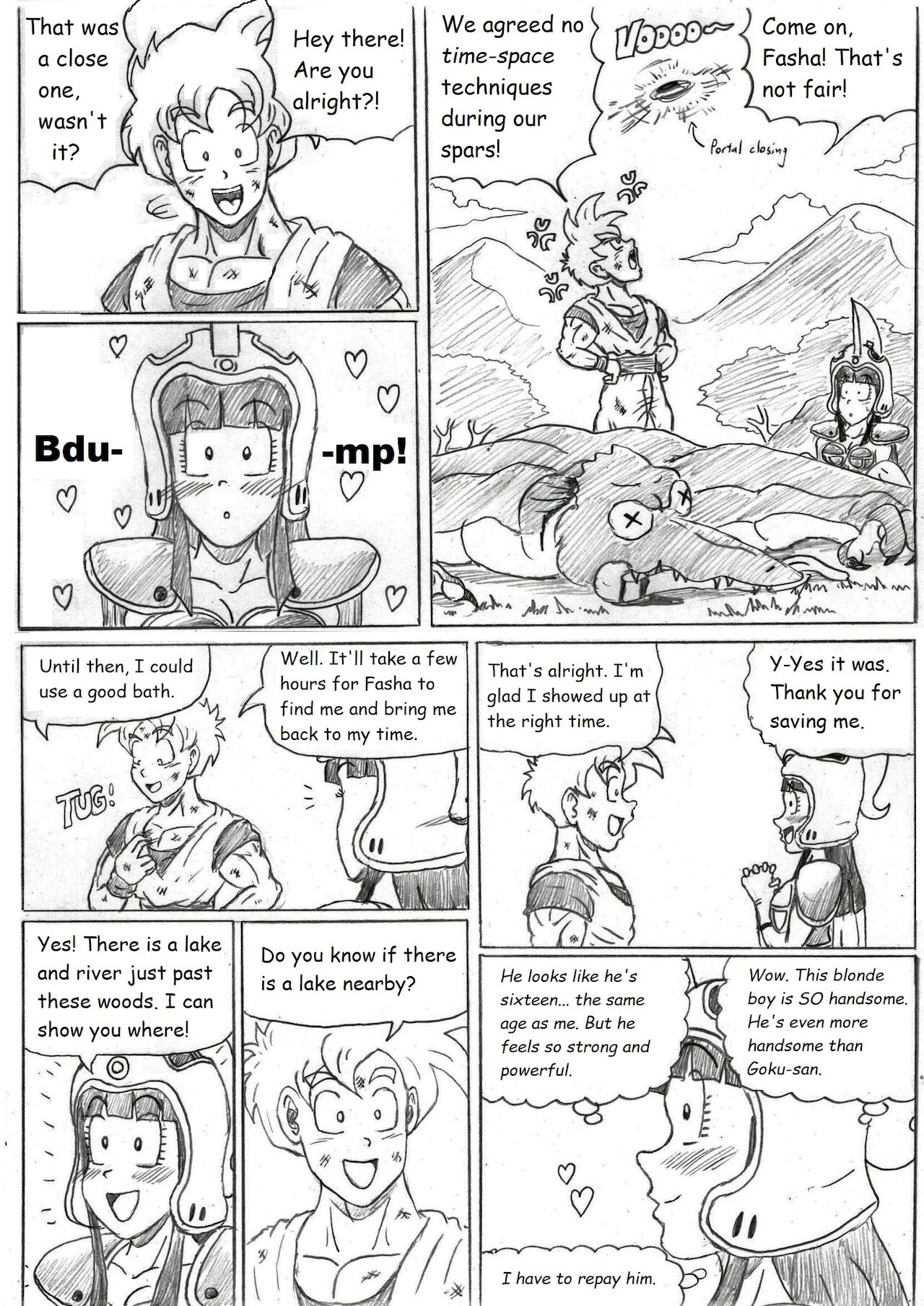 Past Crush: Teen Gohan X Princess Chi-Chi page 5 full