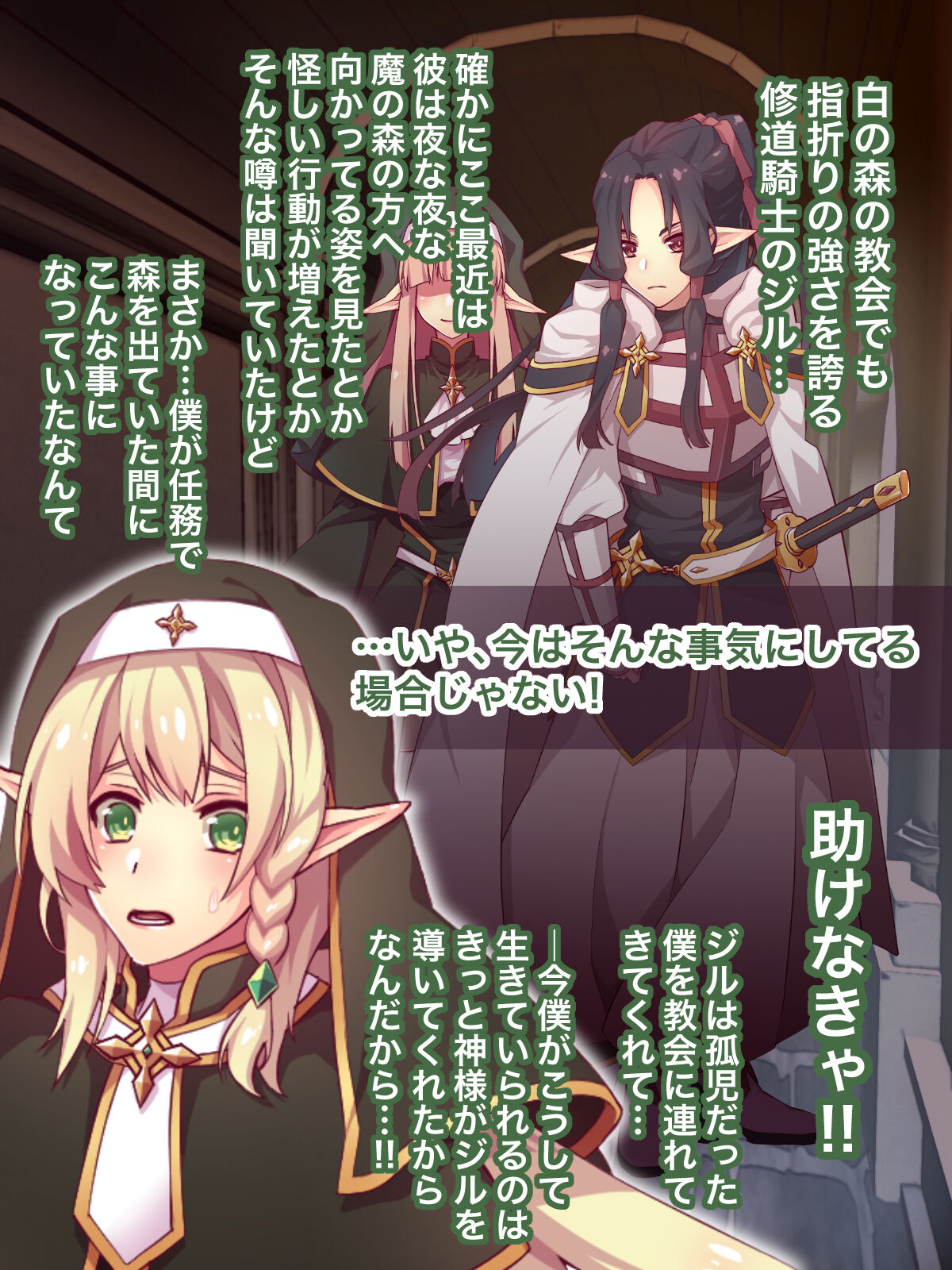 エルフ触手陵辱～触手教会と男の娘エルフ編・前編～ page 8 full