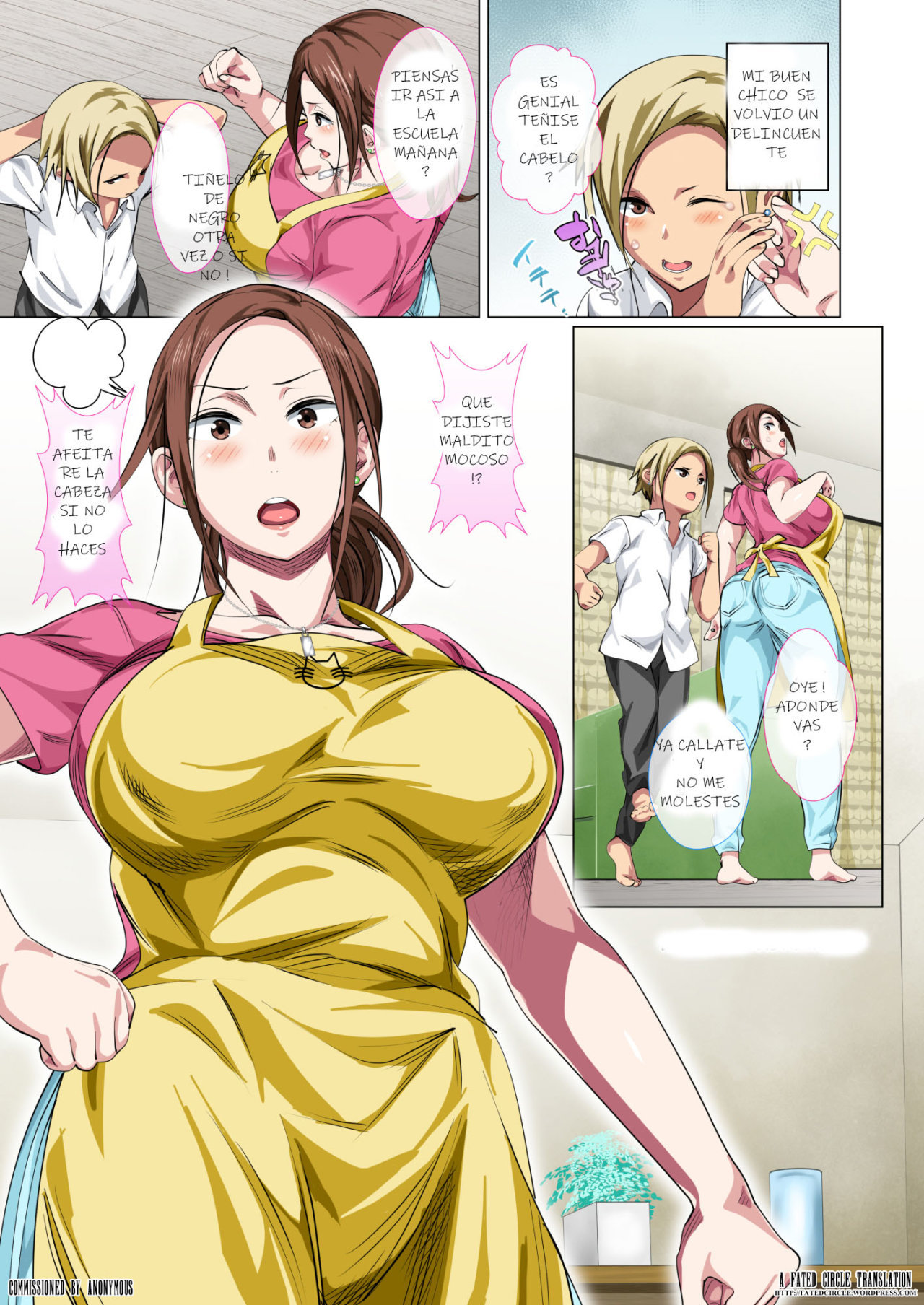 Okorinbo Mama no Amayakashi Sex de Furyou Musuko ga Kousei Shita Hanashi page 3 full