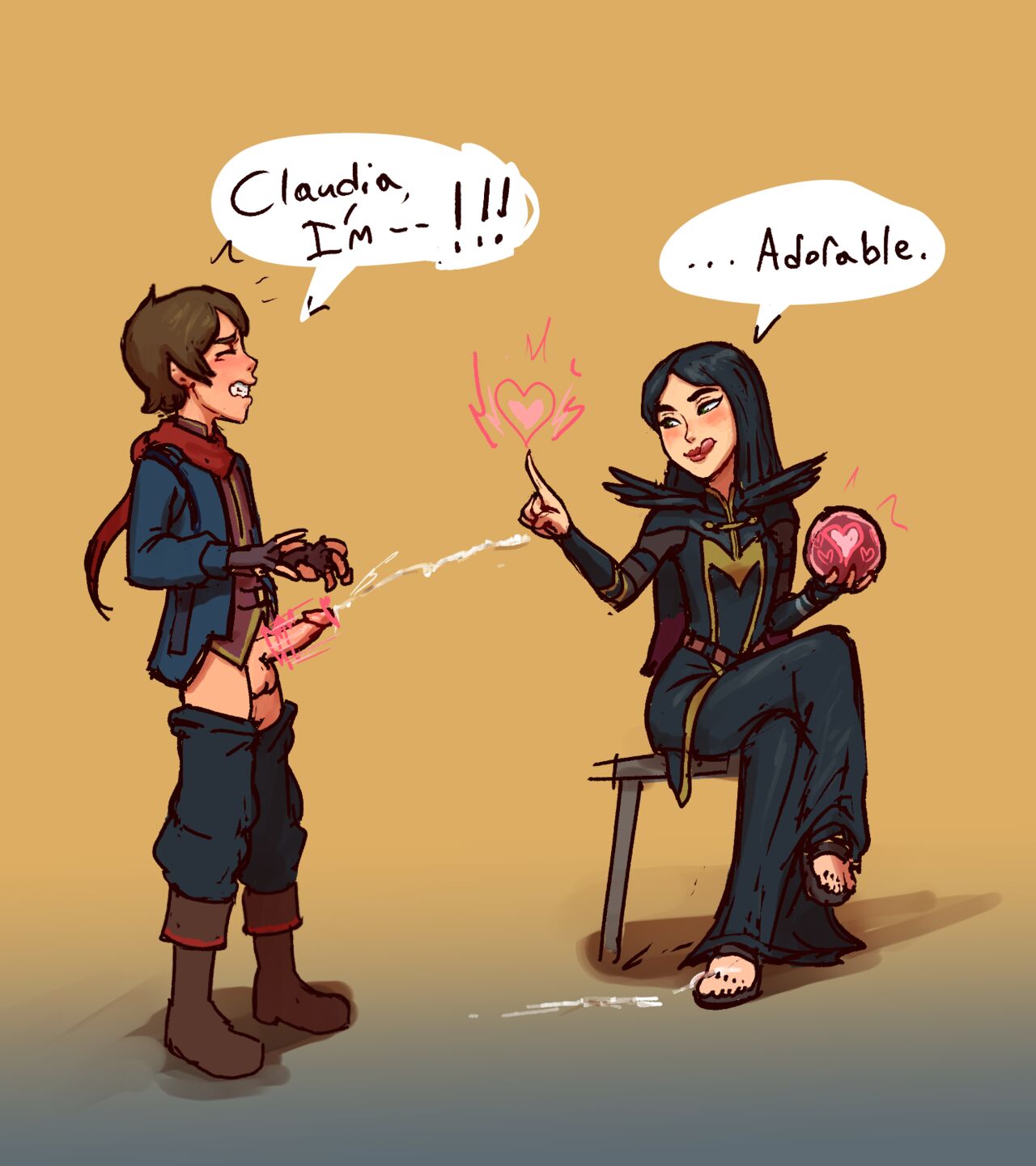 Claudia shows Callum some magic page 3 full