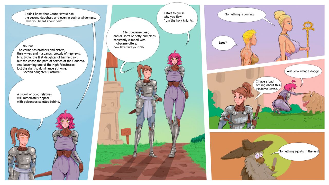 Katia and Dungeon quest! page 6 full
