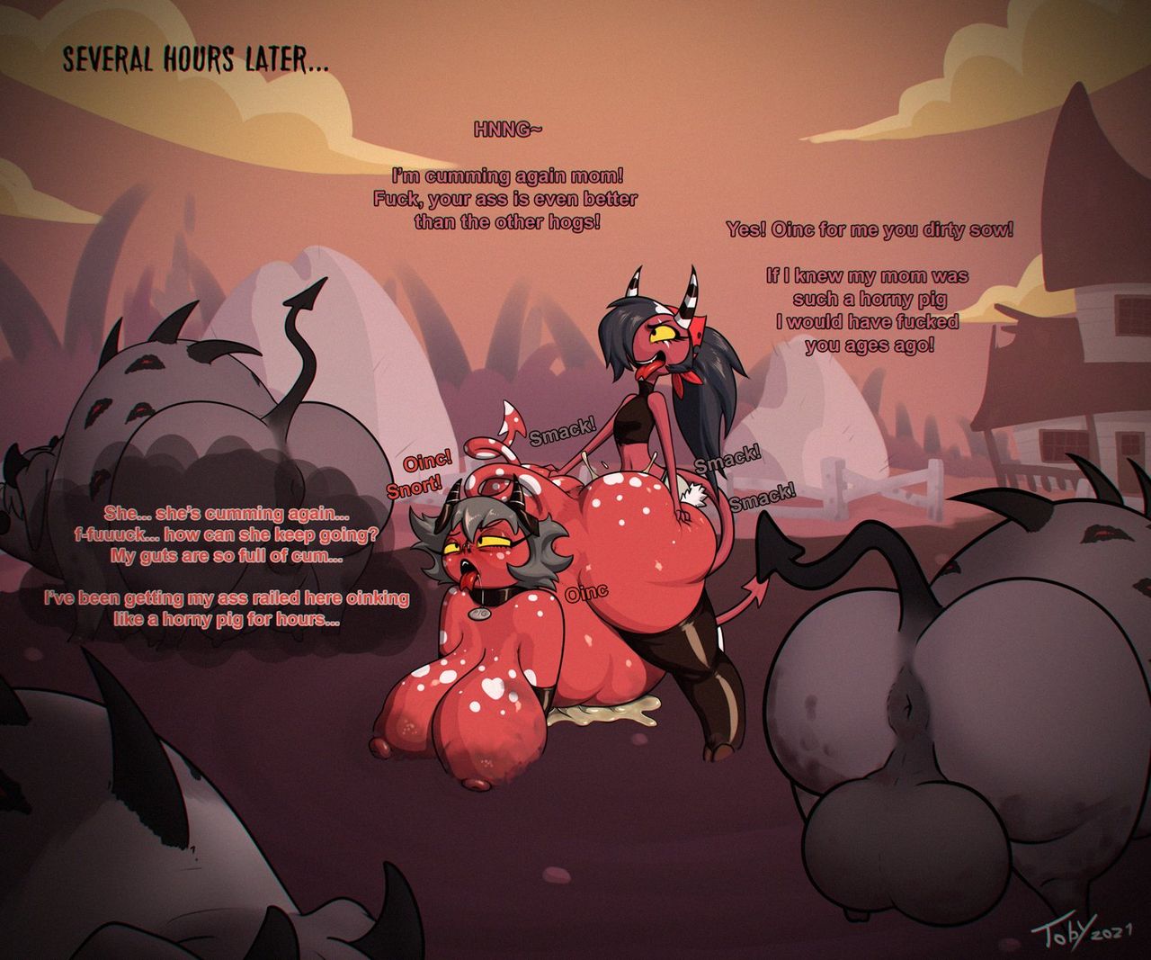 Helluva Boss - Toby Art Warning Scat page 7 full