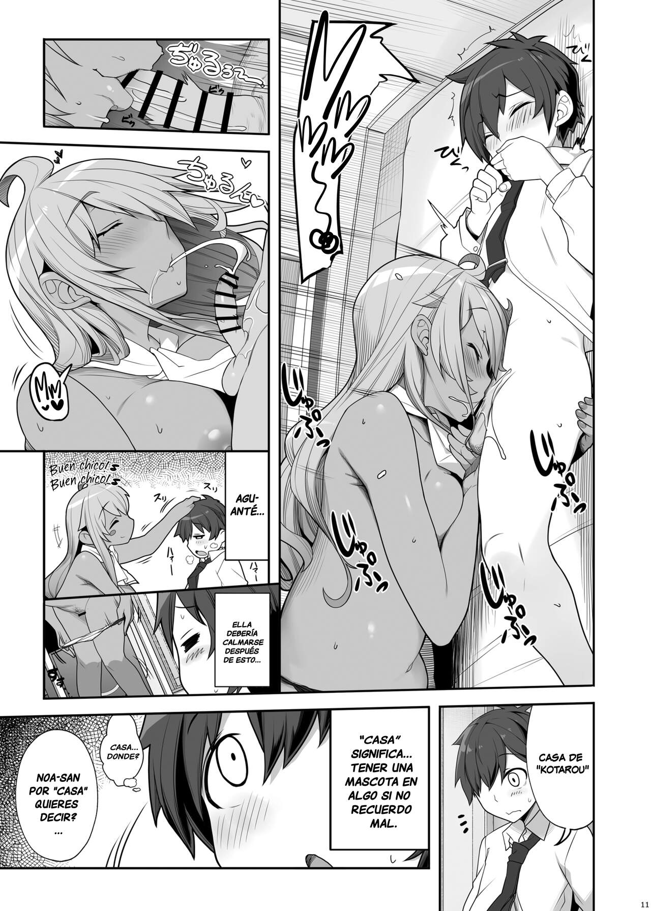 Mukuchi de Ecchi na Onee-san ni Pet Atsukai Sareru Boku | Soy tratado como una mascota por una callada y lasciva Onee-San page 10 full