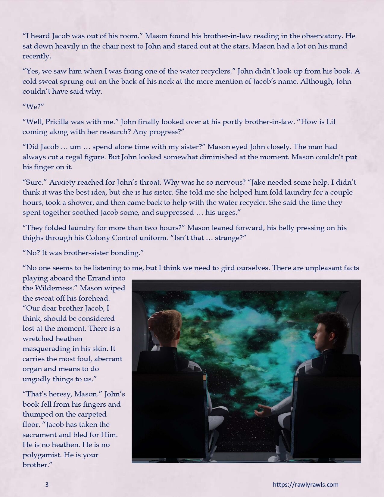 Mothership Wilderness Chapter 6: Rawly Rawls Fiction page 3 full