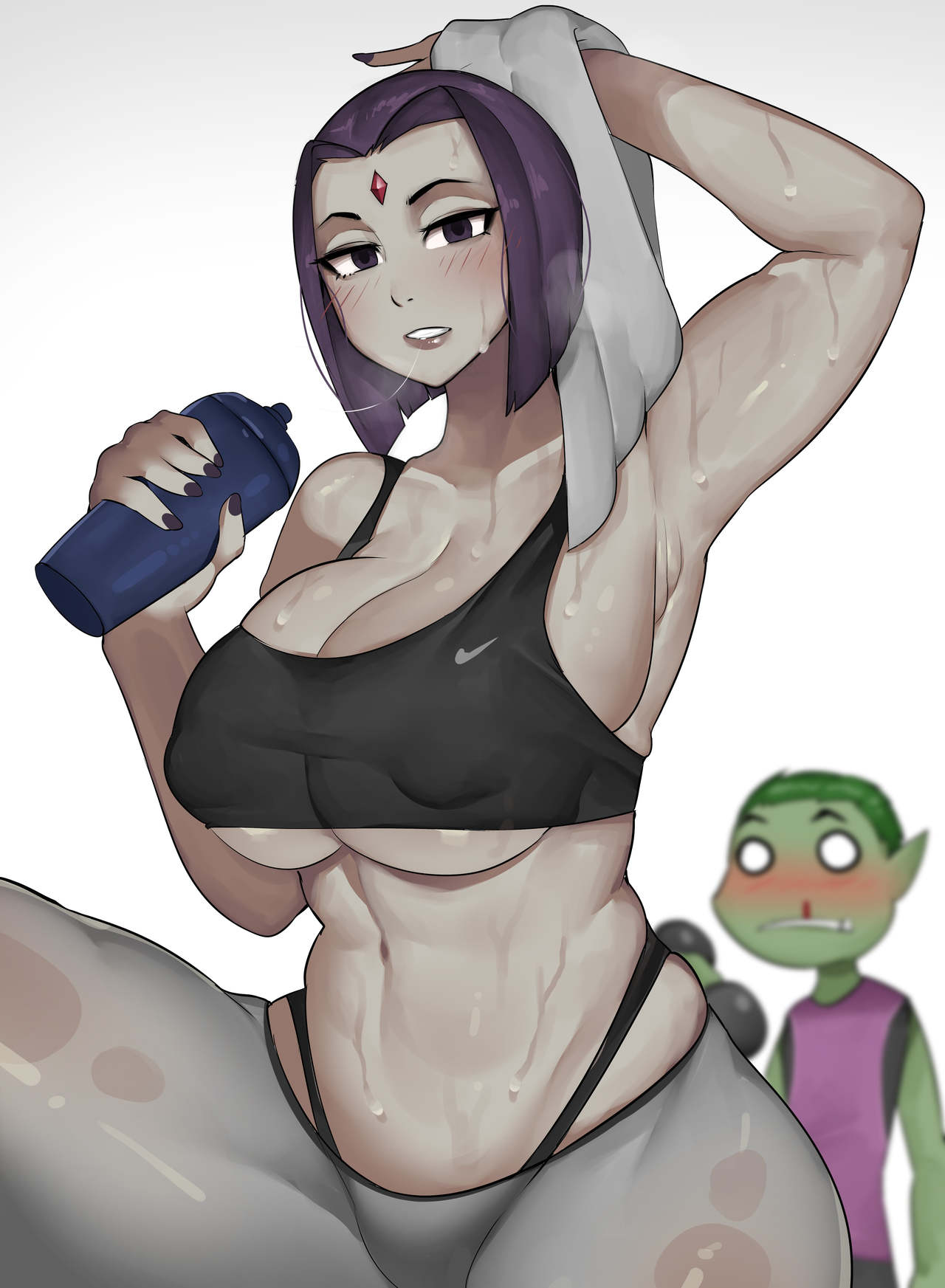 Raven at the Gym page 1 full