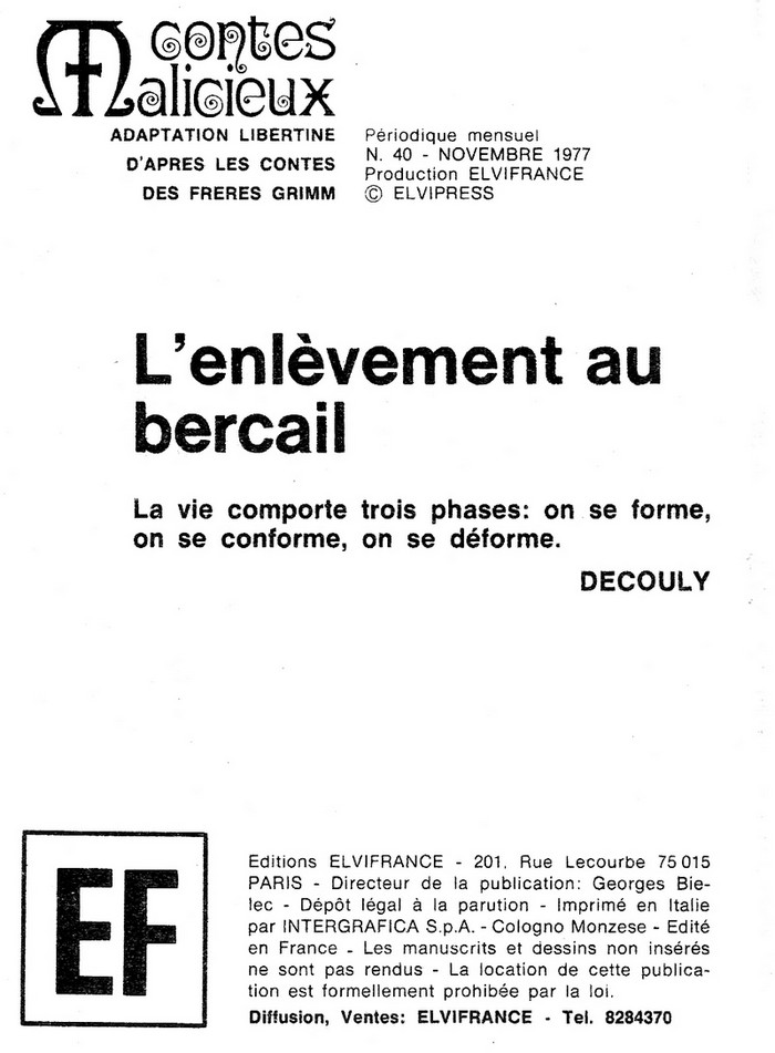 Contes Malicieux 40 - L'enlèvement au bercail par John page 2 full