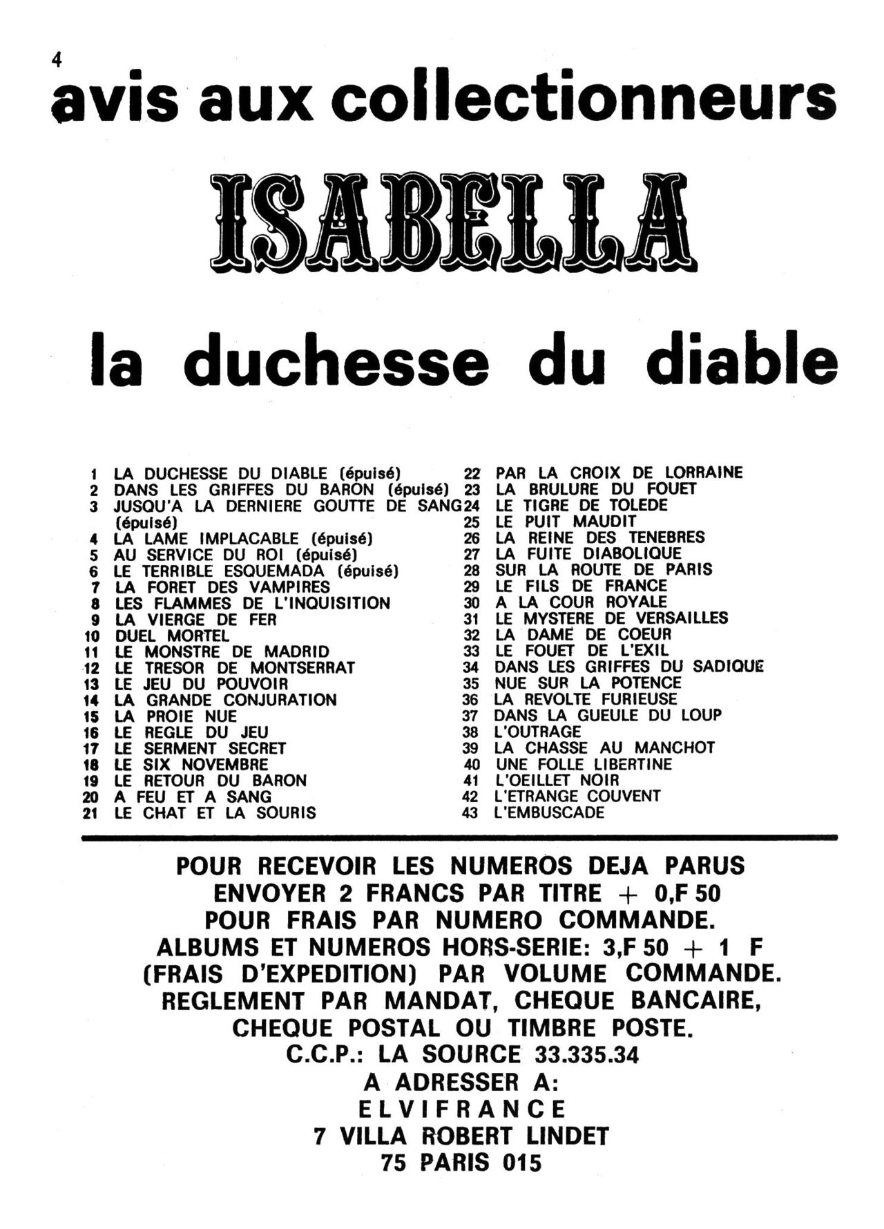 Isabella 044 - Le maître des Tortures page 4 full